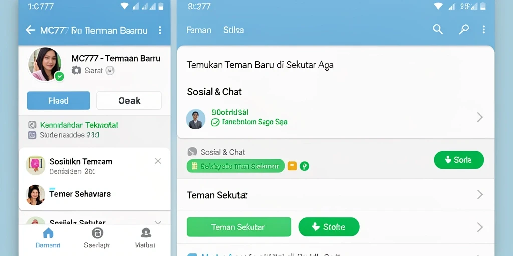Antarmuka pengguna MC777 yang menarik dan mudah digunakan.