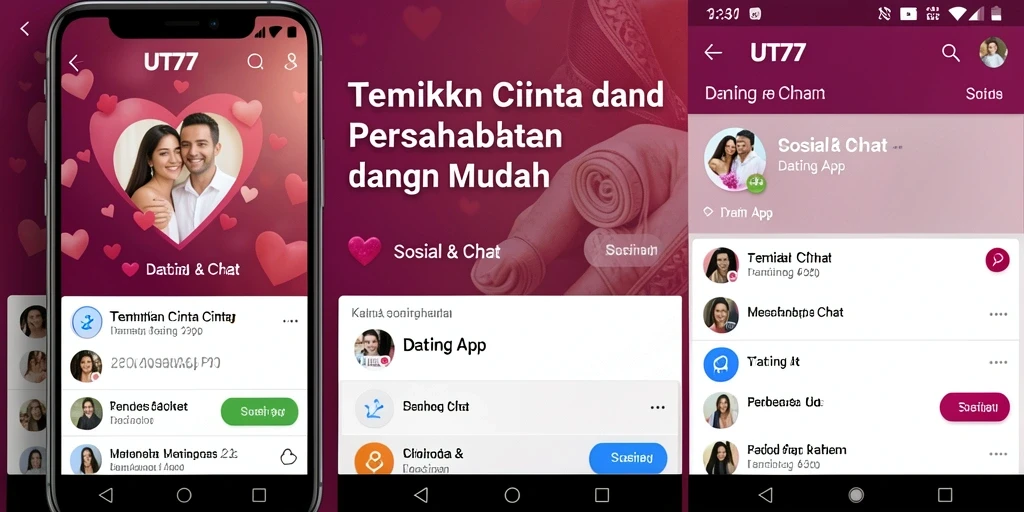 Tampilan aplikasi UT77 menampilkan antarmuka yang ramah pengguna dan fungsional.