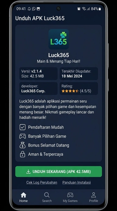 Panduan Lengkap Unduh dan Instal APK luck365 di Android