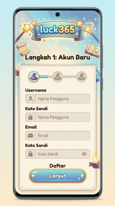 Panduan Membuat Akun Baru di luck365 untuk Android